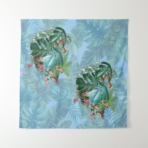 Whimsical Fantasy World with a Tropical Flavour Tapestry