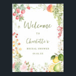 Whimsical Farmers Off the Market Welcome Poster<br><div class="desc">Welcome your guests with charm using thisWhimsical Farmers Off the Market Welcome Poster, perfect for a farmers market-inspired celebration. Featuring watercolor fruits, vegetables, and greenery in soft tones of green, peach, blush pink, and yellow, this sign blends rustic charm with a modern touch. It’s easy to personalize, and if you...</div>