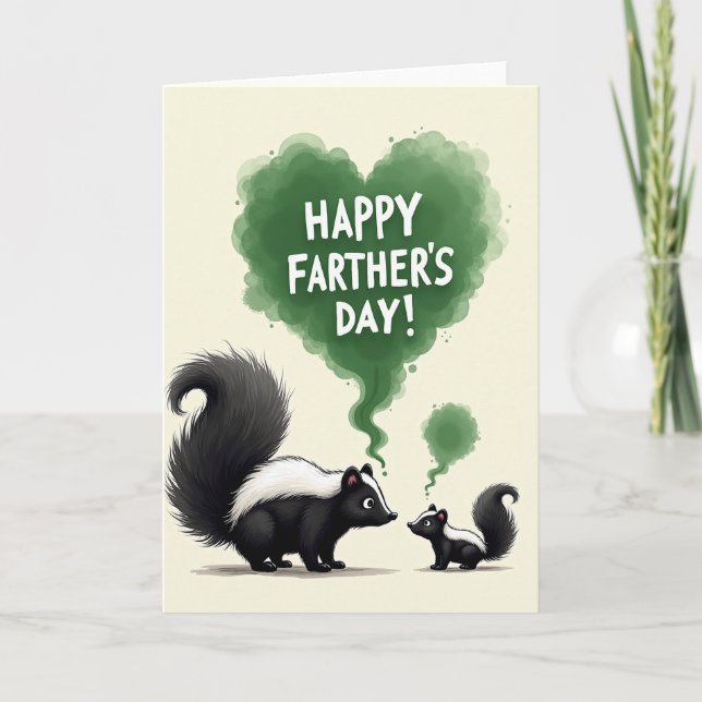 Whimsical Fathers Day Art Card (Front)