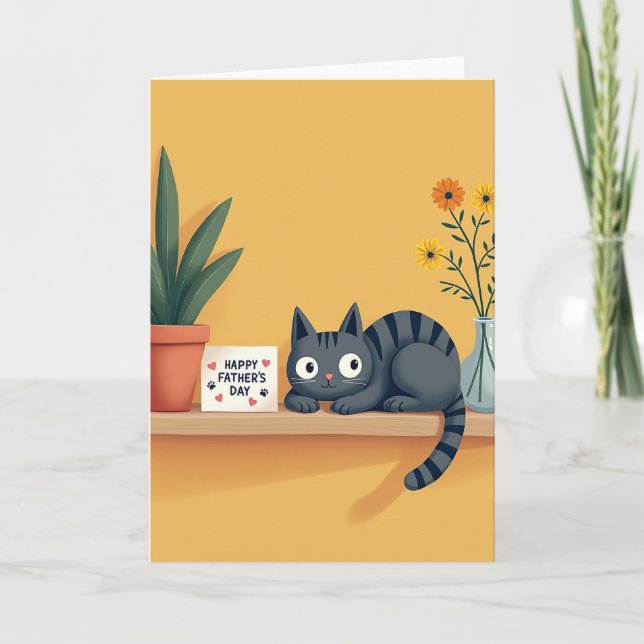Whimsical Fathers Day Hearts Card (Front)