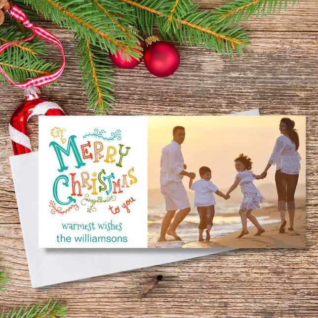 Whimsical, Festive & Fun Christmas Holiday Photo Card (Creator Uploaded)