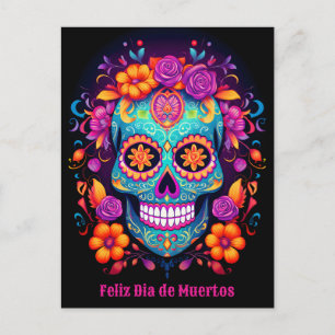 🌹 Whimsical Fiesta: Sugar Skull Serenade 🌹 Postcard