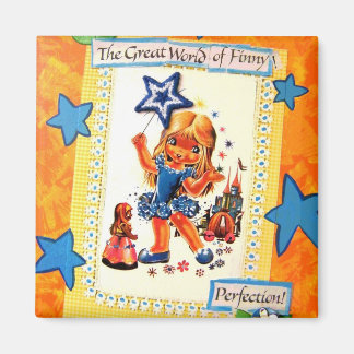 Whimsical Finny - Vintage Magnet