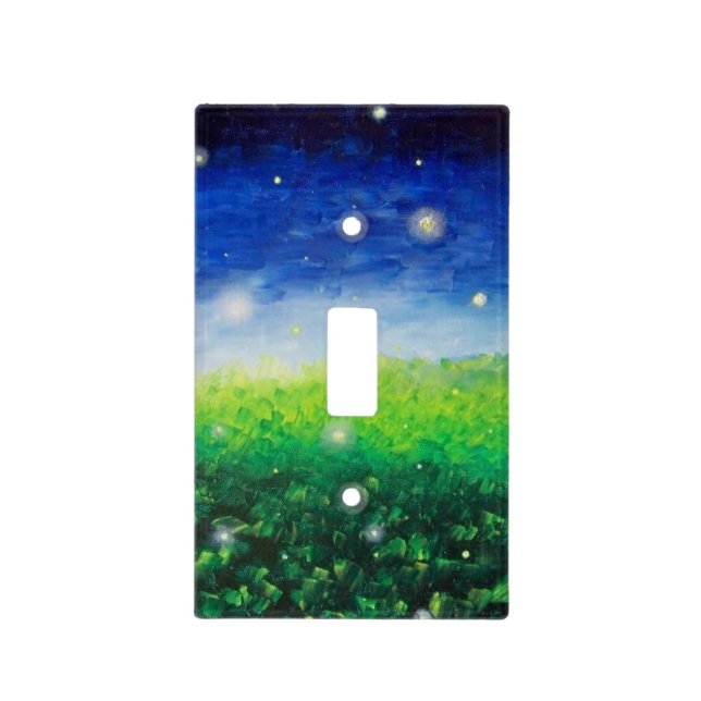 Whimsical Firefly Switchplate Light Switch Cover (Front)