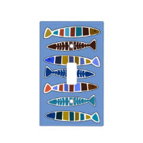 Whimsical Fish in the Sea Beach House Light Switch Cover