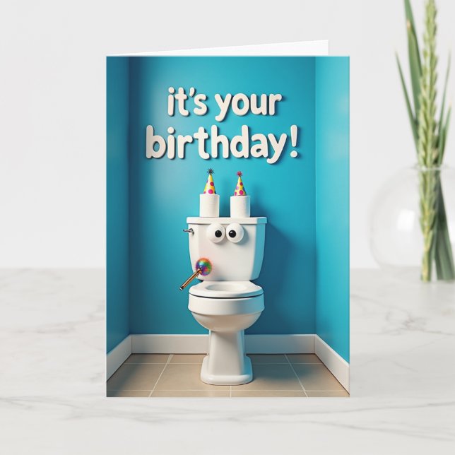 Whimsical Fixture Birthday Card (Front)