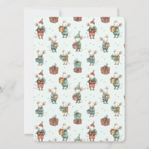 Whimsical Flat Christmas Card – Cute Holiday Cheer
