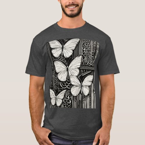 Whimsical Flight Butterfly Shirt T_Shirt