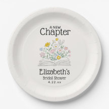 Whimsical Floral A New Chapter Bridal Shower 