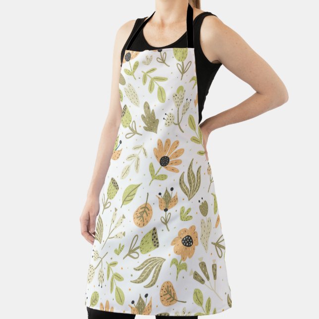 Whimsical Floral Apron (Insitu)