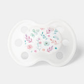 Whimsical Floral Baby Pacifier (Front)