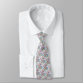 WHIMSICAL FLORAL FASHION NECK NECK TIE