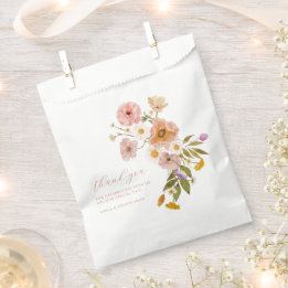 Whimsical floral favor bags, Bohemian Flowers Bag