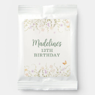 Whimsical Floral Garden Party Birthday Lemonade Drink Mix