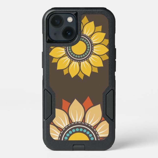 Whimsical Floral Modern Pattern Otterbox iPhone Case (Back)