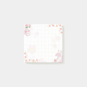 Whimsical Floral Morning Frame Post-it Notes