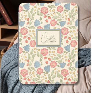 Whimsical Floral Personalized Kindle Case