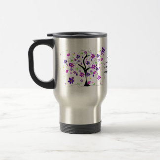 Whimsical Floral Tree with Teacher Saying Travel Mug