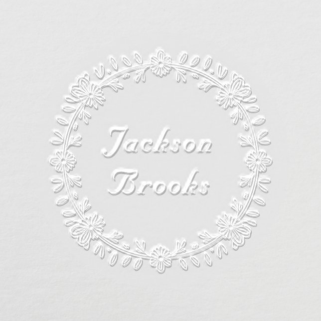 Whimsical Floral Vine Custom Embosser (Design)