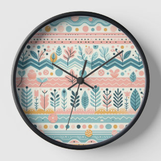 Whimsical Floral Wall Clock
