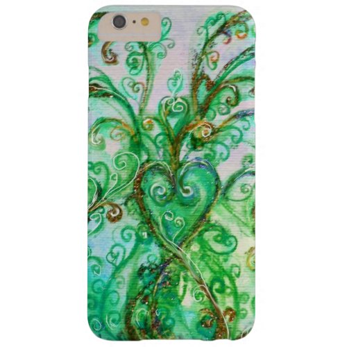 WHIMSICAL FLOURISHES bright teal green white Barely There iPhone 6 Plus Case