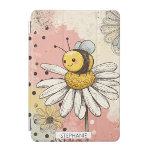 Whimsical Flower and Bee – Cozy Floral (1) iPad Mini Cover