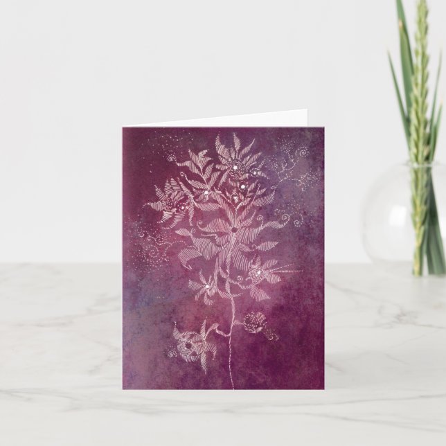 whimsical flower card (Front)