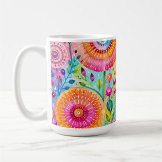 Whimsical Flower Coffee Mug