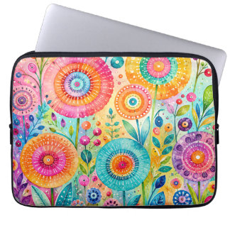 Whimsical Flower Laptop Sleeve