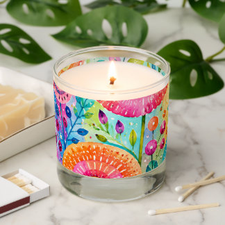 Whimsical Flower Scented Candle