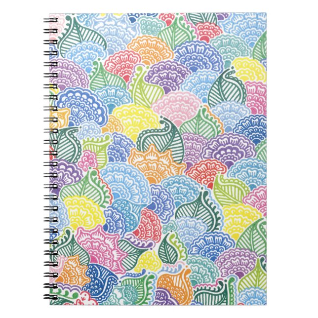 Whimsical Flowers Notebook (Front)