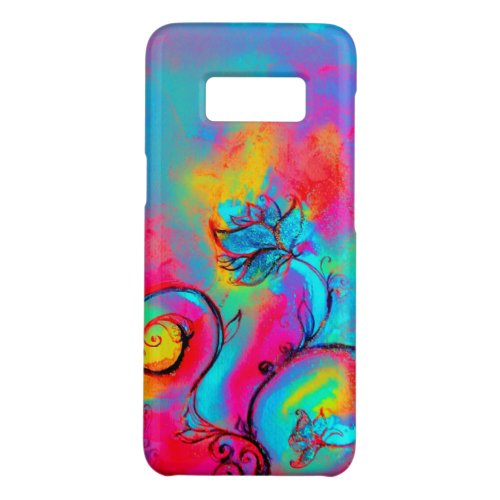 WHIMSICAL FLOWERSPink Yellow Blue Floral Swirls Case_Mate Samsung Galaxy S8 Case