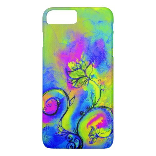 WHIMSICAL FLOWERS pink yellow green purple iPhone 8 Plus7 Plus Case