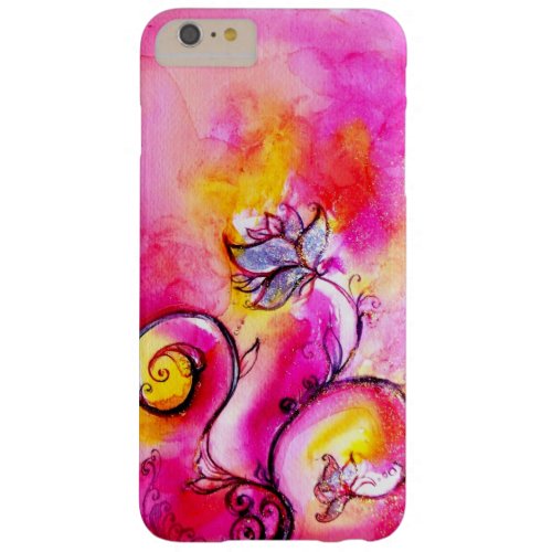 WHIMSICAL FLOWERS pink yellow purple Barely There iPhone 6 Plus Case