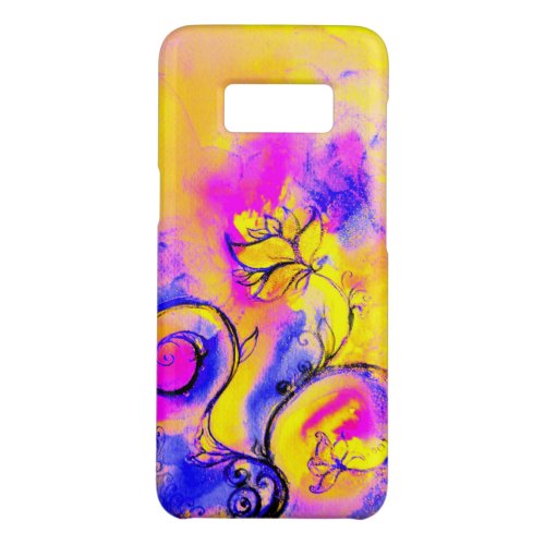 WHIMSICAL FLOWERS pink yellow purple Case_Mate Samsung Galaxy S8 Case