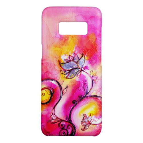 WHIMSICAL FLOWERSPink Yellow Purple Floral Swirls Case_Mate Samsung Galaxy S8 Case