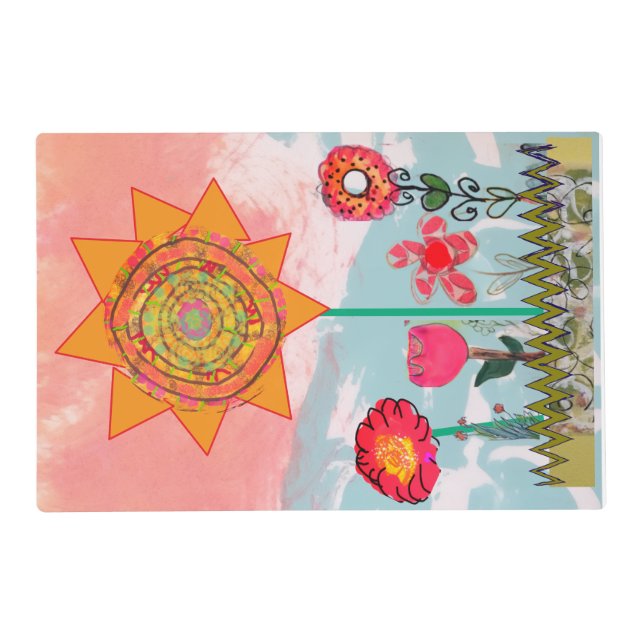 Whimsical Flowers  Placemat (Front)