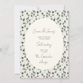 Whimsical flowers Wedding Invitation
