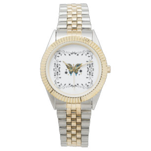 Whimsical Fluttering, Blue Butterfly Magic Watch