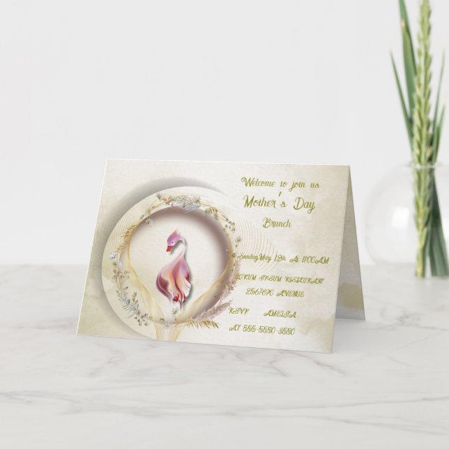 Whimsical folded invitation  (Front)