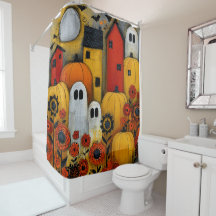 Whimsical Folk Art Halloween Patch