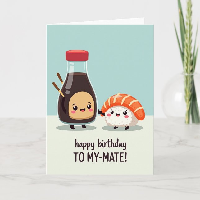 Whimsical Foodie Birthday Card (Front)