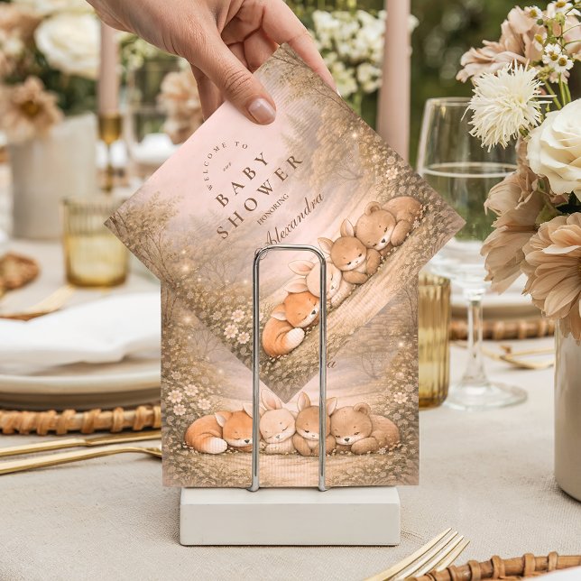 Whimsical Forest Friends Baby Shower Napkins (Creator Uploaded)