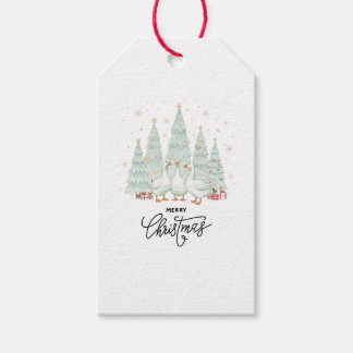 Whimsical Forest Merry Christmas Gift Tag