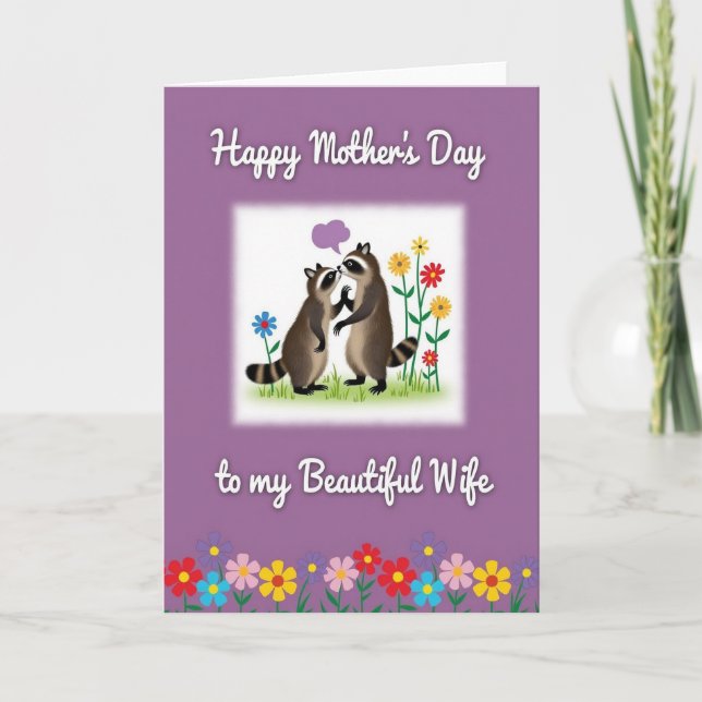 Whimsical Forest Mothers Day Card (Front)