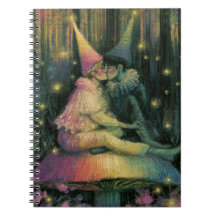 Whimsical Forest Mushroom Fairy Tale Romance Art