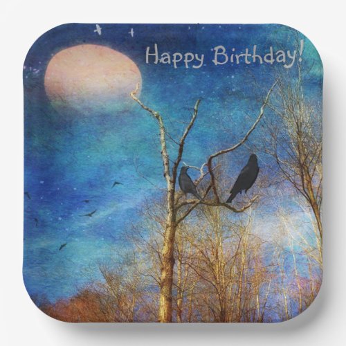 Whimsical Forest Scene Paper Plates