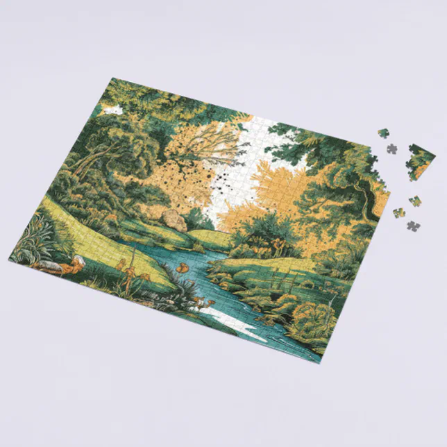 Whimsical Forest - Shakespeare Nature Quote  Jigsaw Puzzle