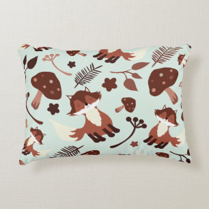 Whimsical Fox Accent Pillow
