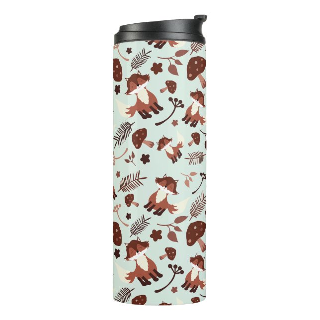 Whimsical Fox Thermal Tumbler (Rotated Left)